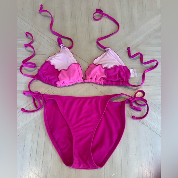 Xhilaration Pink Colorblock Bikini Set – Size Medium - Picture 8 of 16